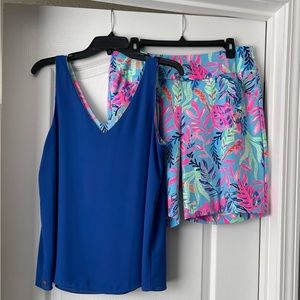 NWOT Lilly Pulitzer luxletic shorts Size 12. Shirt is sold separately